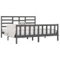 Giroletto Grigio in Legno Massello 180x200 cm 6FT Super King Giroletto Grigio in Legno Massello 180x200 cm 6FT Super King