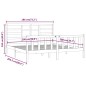 Giroletto Grigio in Legno Massello 180x200 cm 6FT Super King Giroletto Grigio in Legno Massello 180x200 cm 6FT Super King
