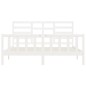 Giroletto Bianco in Legno Massello 180x200 cm 6FT Super King Giroletto Bianco in Legno Massello 180x200 cm 6FT Super King