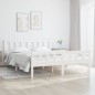 Giroletto Bianco in Legno Massello 120x190 cm 4FT Small Double