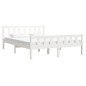 Giroletto Bianco in Legno Massello 120x190 cm 4FT Small Double