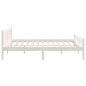 Giroletto Bianco in Legno Massello 120x190 cm 4FT Small Double