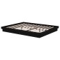 Giroletto Nero in Legno Massello 160x200 cm Giroletto Nero in Legno Massello 160x200 cm
