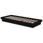 Giroletto Nero in Legno Massello 75x190 cm 2FT6 Small Single Giroletto Nero in Legno Massello 75x190 cm 2FT6 Small Single