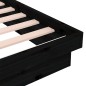 Giroletto Nero in Legno Massello 75x190 cm 2FT6 Small Single Giroletto Nero in Legno Massello 75x190 cm 2FT6 Small Single