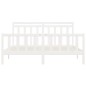 Giroletto Bianco Legno Massello Pino 180x200 cm 6FT Super King Giroletto Bianco Legno Massello Pino 180x200 cm 6FT Super King