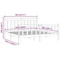 Giroletto Bianco Legno Massello Pino 180x200 cm 6FT Super King Giroletto Bianco Legno Massello Pino 180x200 cm 6FT Super King