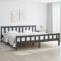 Giroletto Grigio in Legno Massello 180x200 cm 6FT Super King Giroletto Grigio in Legno Massello 180x200 cm 6FT Super King