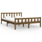 Giroletto Miele in Legno Massello 150x200 cm 5FT King Size Giroletto Miele in Legno Massello 150x200 cm 5FT King Size