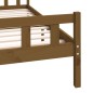 Giroletto Miele in Legno Massello 150x200 cm 5FT King Size Giroletto Miele in Legno Massello 150x200 cm 5FT King Size