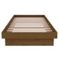 Giroletto Miele in Legno Massello 75x190 cm 2FT6 Small Single Giroletto Miele in Legno Massello 75x190 cm 2FT6 Small Single