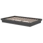 Giroletto Grigio in Legno Massello 120x190 cm 4FT Small Double Giroletto Grigio in Legno Massello 120x190 cm 4FT Small Double