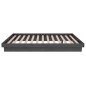 Giroletto Grigio in Legno Massello 120x190 cm 4FT Small Double Giroletto Grigio in Legno Massello 120x190 cm 4FT Small Double
