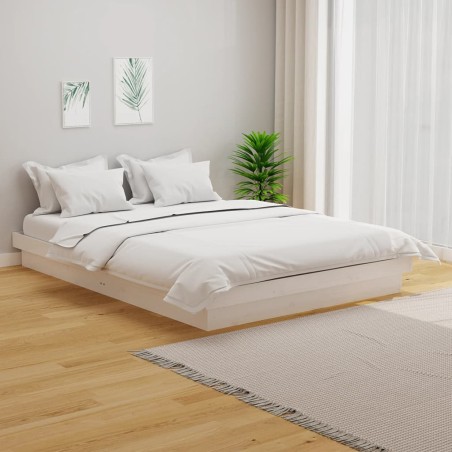 Giroletto Bianco in Legno Massello 120x190 cm 4FT Small Double