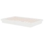 Giroletto Bianco in Legno Massello 120x190 cm 4FT Small Double Giroletto Bianco in Legno Massello 120x190 cm 4FT Small Double