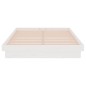 Giroletto Bianco in Legno Massello 120x190 cm 4FT Small Double Giroletto Bianco in Legno Massello 120x190 cm 4FT Small Double