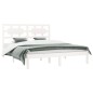 Giroletto Bianco in Legno Massello Pino 150x200cm 5FT King Size Giroletto Bianco in Legno Massello Pino 150x200cm 5FT King Size