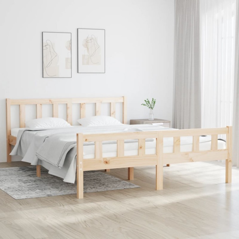 Giroletto in Legno Massello 150x200 cm 5FT King Size Giroletto in Legno Massello 150x200 cm 5FT King Size