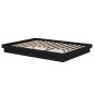 Giroletto Nero Legno Massello 135x190 cm 4FT6 Double Giroletto Nero Legno Massello 135x190 cm 4FT6 Double