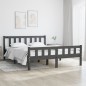 Giroletto Grigio in Legno Massello 120x190cm 4FT Small Double Giroletto Grigio in Legno Massello 120x190cm 4FT Small Double