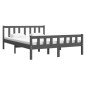 Giroletto Grigio in Legno Massello 120x190cm 4FT Small Double Giroletto Grigio in Legno Massello 120x190cm 4FT Small Double