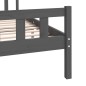 Giroletto Grigio in Legno Massello 120x190cm 4FT Small Double Giroletto Grigio in Legno Massello 120x190cm 4FT Small Double