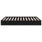 Giroletto Nero in Legno Massello 135x190 cm 4FT6 Double Giroletto Nero in Legno Massello 135x190 cm 4FT6 Double