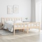 Giroletto in Legno Massello 135x190 cm 4FT6 Double Giroletto in Legno Massello 135x190 cm 4FT6 Double