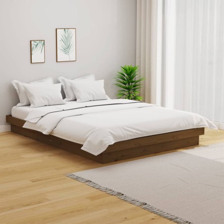 Giroletto Miele in Legno Massello 135x190 cm 4FT6 Double