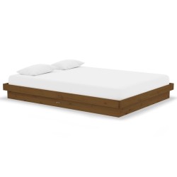 Giroletto Miele in Legno Massello 135x190 cm 4FT6 Double