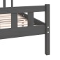 vidaXL Giroletto Grigio in Legno Massello 140x190 cm vidaXL Giroletto Grigio in Legno Massello 140x190 cm