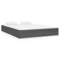 Giroletto Grigio in Legno Massello 135x190 cm 4FT6 Double Giroletto Grigio in Legno Massello 135x190 cm 4FT6 Double