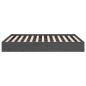 Giroletto Grigio in Legno Massello 120x190cm 4FT Small Double Giroletto Grigio in Legno Massello 120x190cm 4FT Small Double