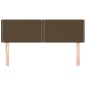 Testiere 2 pz Marrone Scuro 72x5x78/88 cm in Tessuto Testiere 2 pz Marrone Scuro 72x5x78/88 cm in Tessuto