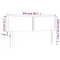 Testiere 2 pz Marrone Scuro 72x5x78/88 cm in Tessuto Testiere 2 pz Marrone Scuro 72x5x78/88 cm in Tessuto