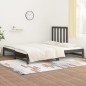 Dormeuse Estraibile Grigia 2x(90x190) cm Legno Massello di Pino Dormeuse Estraibile Grigia 2x(90x190) cm Legno Massello di Pino