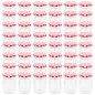 Vaso Marmellata in Vetro Coperchio Bianco e Rosso 48 pz 230 ml Vaso Marmellata in Vetro Coperchio Bianco e Rosso 48 pz 230 ml
