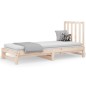 Dormeuse Estraibile 2x(90x200) cm Legno Massello di Pino Dormeuse Estraibile 2x(90x200) cm Legno Massello di Pino