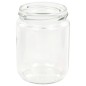 Vaso Marmellata in Vetro Coperchio Bianco e Rosso 48 pz 230 ml Vaso Marmellata in Vetro Coperchio Bianco e Rosso 48 pz 230 ml