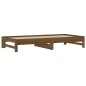 Dormeuse Estraibile Miele 2x(90x190) cm Legno Massello di Pino Dormeuse Estraibile Miele 2x(90x190) cm Legno Massello di Pino