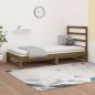 Dormeuse Estraibile Miele 2x(90x190) cm Legno Massello di Pino