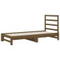 Dormeuse Estraibile Miele 2x(90x190) cm Legno Massello di Pino
