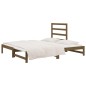 Dormeuse Estraibile Miele 2x(90x190) cm Legno Massello di Pino