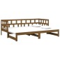 Dormeuse Estraibile Miele Legno Massello di Pino 2x(90x190) cm Dormeuse Estraibile Miele Legno Massello di Pino 2x(90x190) cm