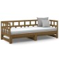 Dormeuse Estraibile Miele Legno Massello di Pino 2x(90x190) cm Dormeuse Estraibile Miele Legno Massello di Pino 2x(90x190) cm