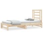 Dormeuse Estraibile 2x(90x200) cm in Legno Massello di Pino Dormeuse Estraibile 2x(90x200) cm in Legno Massello di Pino