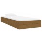 vidaXL Giroletto senza Materaso Ambra in Legno Massello 75x190 cm vidaXL Giroletto senza Materaso Ambra in Legno Massello 75x190 cm