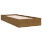 vidaXL Giroletto senza Materaso Ambra in Legno Massello 75x190 cm vidaXL Giroletto senza Materaso Ambra in Legno Massello 75x190 cm