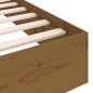 vidaXL Giroletto senza Materaso Ambra in Legno Massello 75x190 cm vidaXL Giroletto senza Materaso Ambra in Legno Massello 75x190 cm