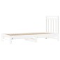 Dormeuse Estraibile Bianca 2x(90x200) cm Legno Massello di Pino Dormeuse Estraibile Bianca 2x(90x200) cm Legno Massello di Pino